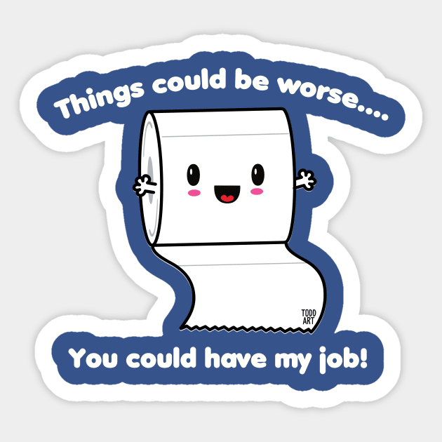 TP JOB Sticker by toddgoldmanart